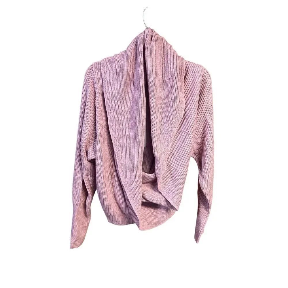 Fashion To Figure Dusty Rose Wrap Sweater Sz 2 (2) NWT